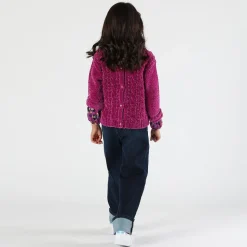 Maglione/cardigan in ciniglia bambina
