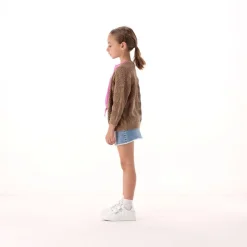 Minigonna con dettagli luccicanti per bambina