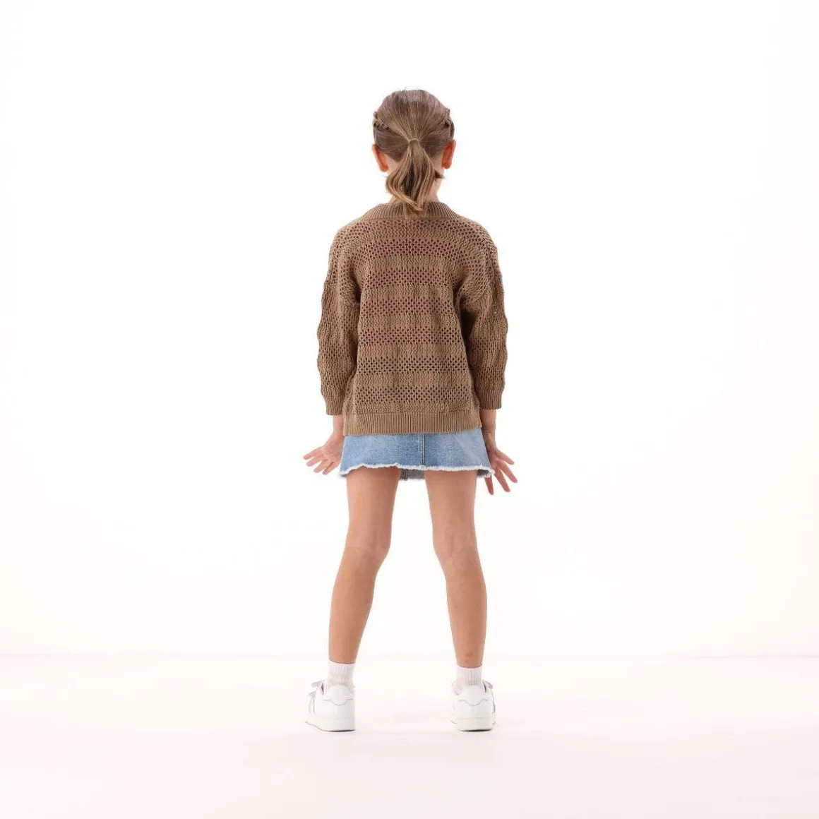 Minigonna con dettagli luccicanti per bambina
