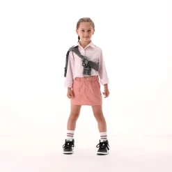 Minigonna in twill per bambina