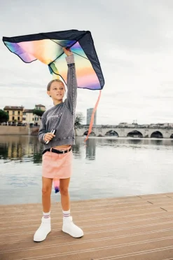 Minigonna in twill per bambina