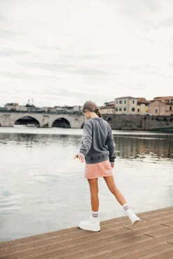 Minigonna in twill per bambina