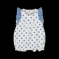Pagliaccetto in jersey a pois da neonata