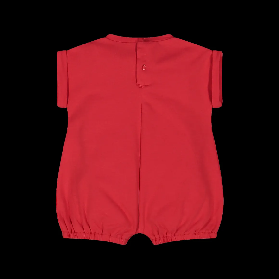 Pagliaccetto jersey rosso da neonata