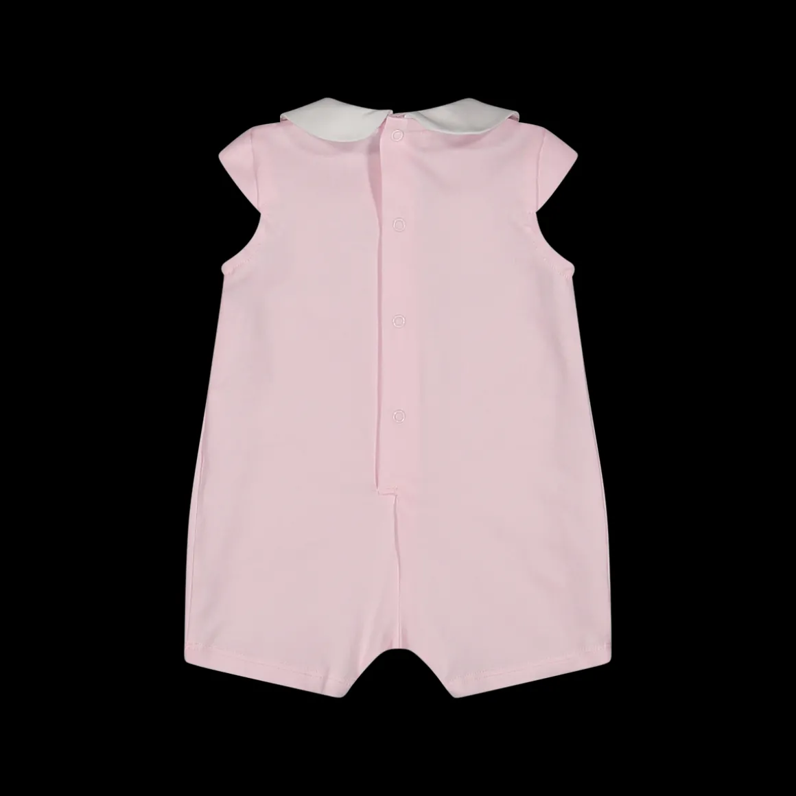 Pagliaccetto jersey stretch con stampa fiori da neonata