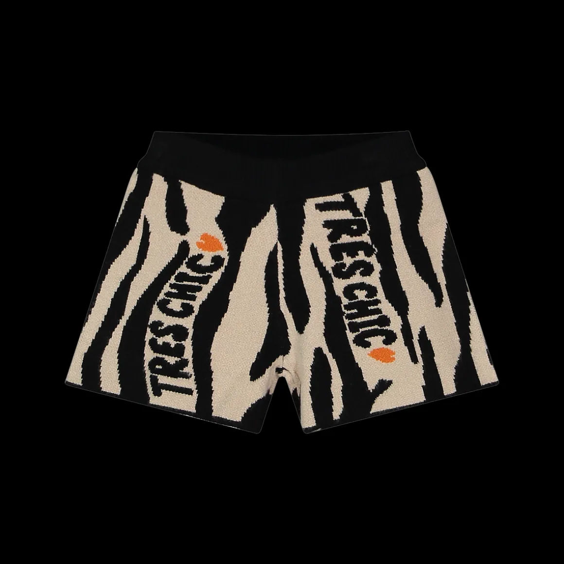 Pantaloncino jacquard animalier bambina