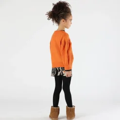 Pantaloncino jacquard animalier bambina