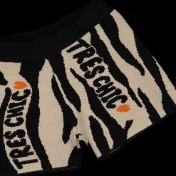 Pantaloncino jacquard animalier bambina