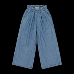 Pantalone a palazzo in chambray da bambina
