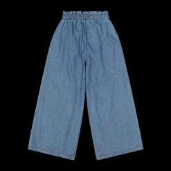 Pantalone a palazzo in chambray da bambina