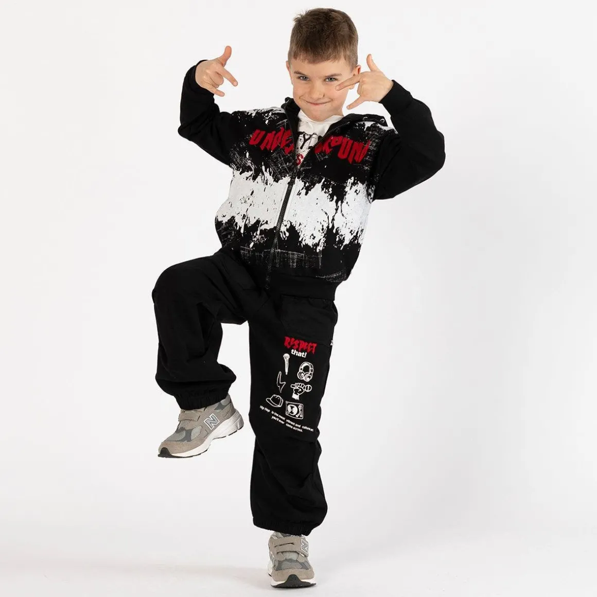 Pantalone ampio in felpa per ragazzo