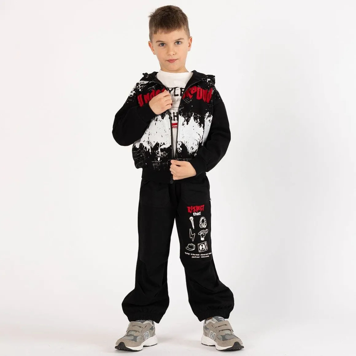 Pantalone ampio in felpa per ragazzo
