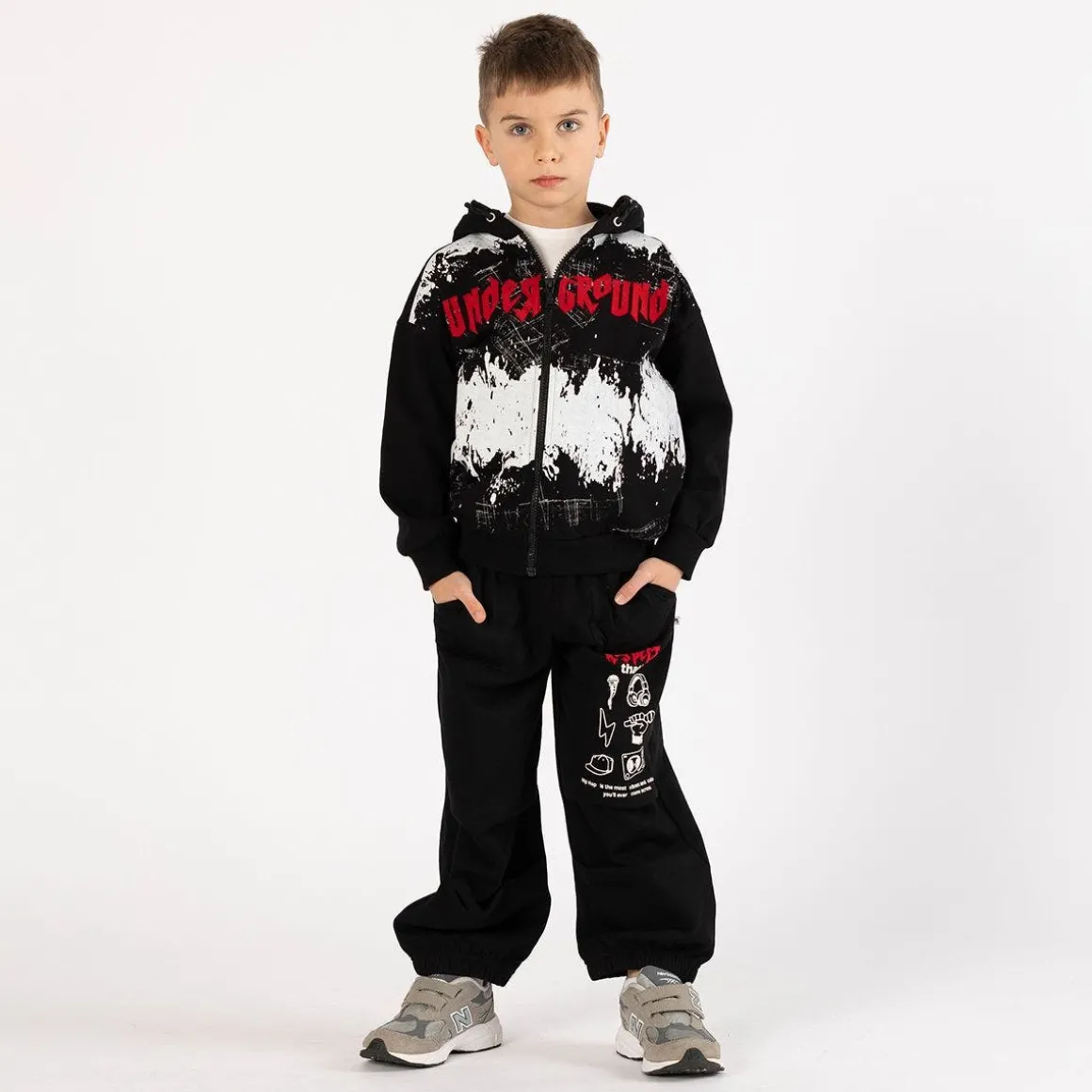 Pantalone ampio in felpa per ragazzo