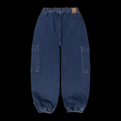 Pantalone baggy in denim stretch per ragazzo