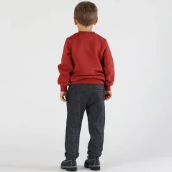 Pantalone bambino in tessuto spinato