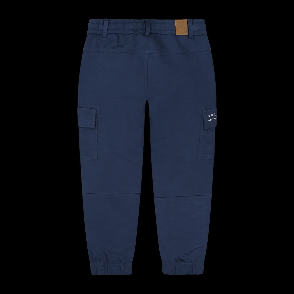 Pantalone blu in felpa malfilè bambino