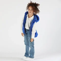 Pantalone cargo denim bambina