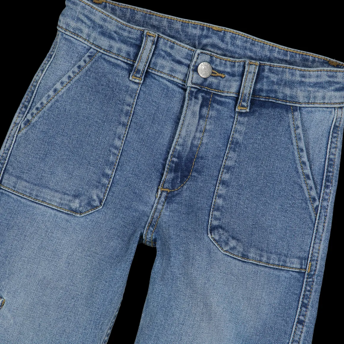 Pantalone cargo denim bambina