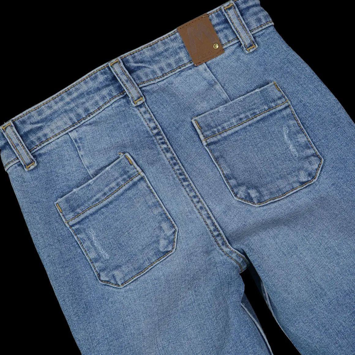 Pantalone cargo denim bambina