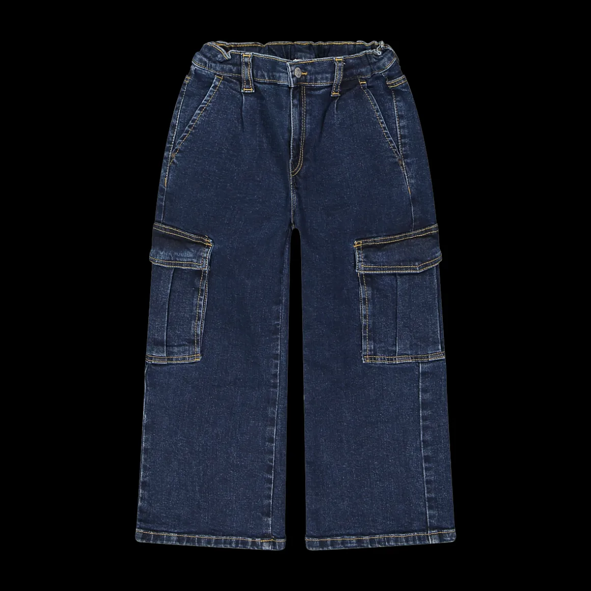 Pantalone cargo in denim per ragazza