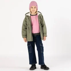 Pantalone cargo in denim per ragazza