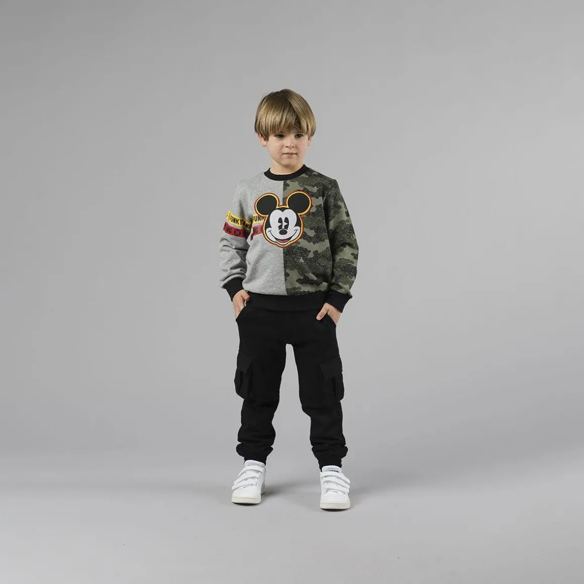 Pantalone cargo in felpa per bambino