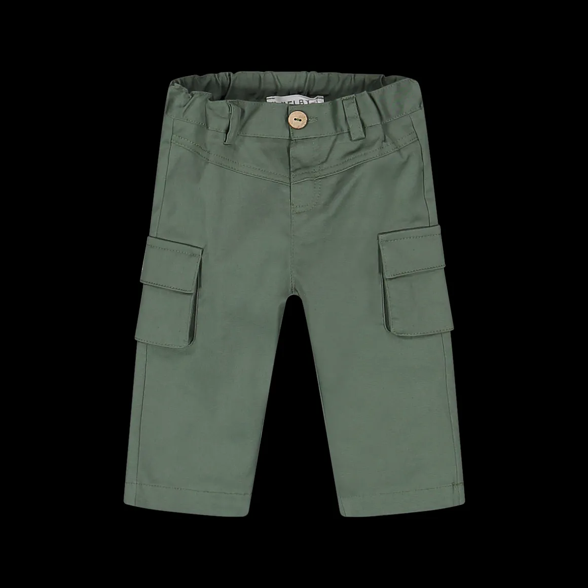 Pantalone cargo in gabardina elasticizzata bambino.