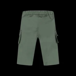 Pantalone cargo in gabardina elasticizzata bambino.
