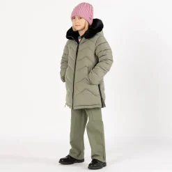 Pantalone cargo in gabardina per bambina