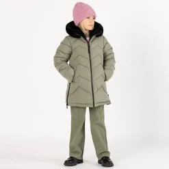 Pantalone cargo in gabardina per bambina
