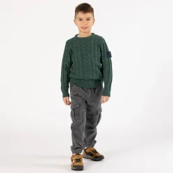 Pantalone cargo in velluto a coste per ragazzo