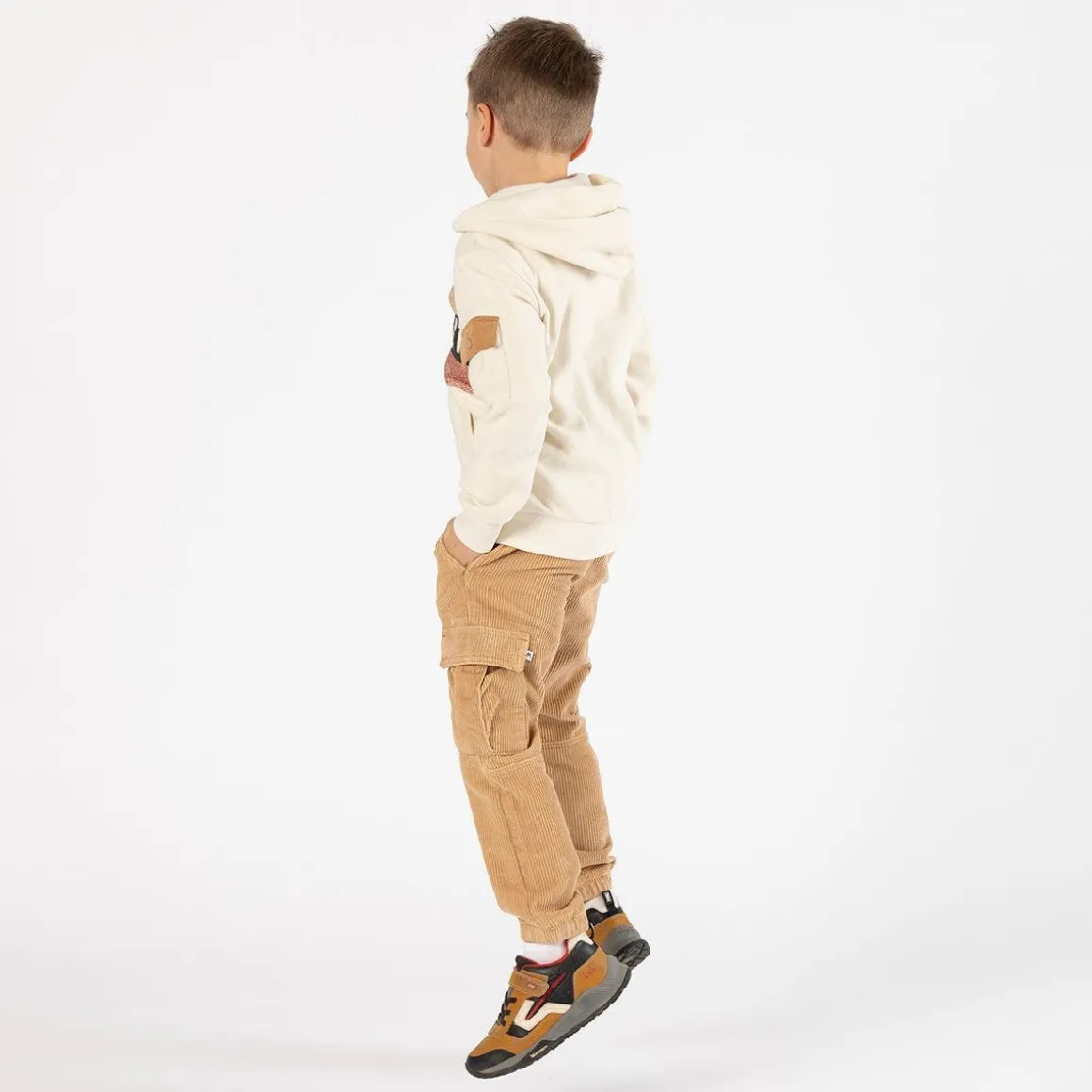 Pantalone cargo in velluto a coste per ragazzo