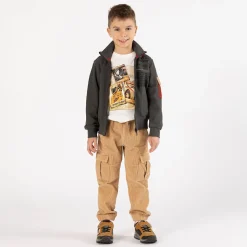 Pantalone cargo in velluto a coste per ragazzo