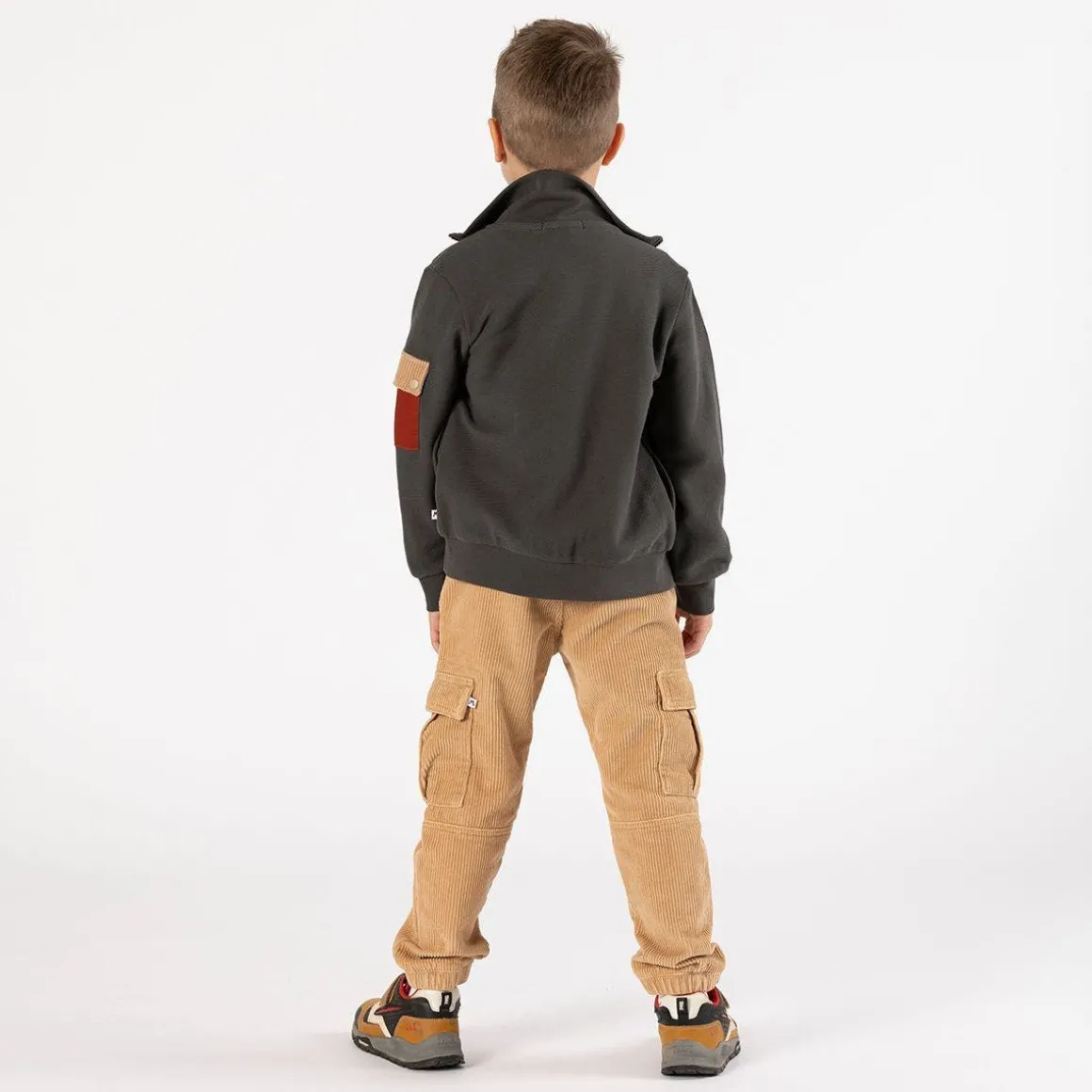 Pantalone cargo in velluto a coste per ragazzo