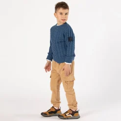 Pantalone cargo in velluto a coste per ragazzo