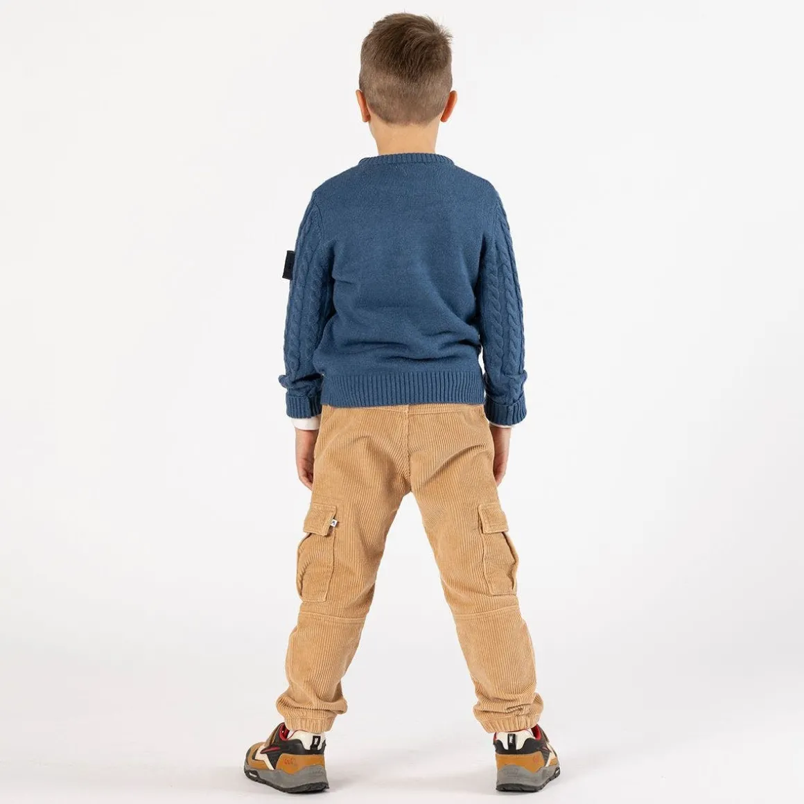 Pantalone cargo in velluto a coste per ragazzo