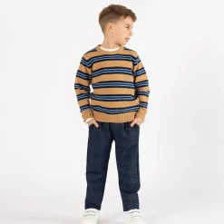 Pantalone chino con coulisse per ragazzo