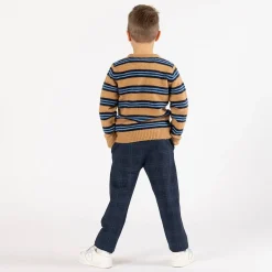 Pantalone chino con coulisse per ragazzo