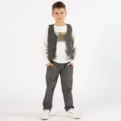 Pantalone chino con coulisse per ragazzo