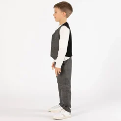 Pantalone chino con coulisse per ragazzo
