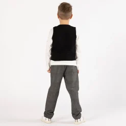 Pantalone chino con coulisse per ragazzo