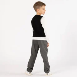 Pantalone chino con coulisse per ragazzo
