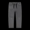 Pantalone con coulisse in felpa denim per ragazzo