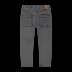 Pantalone con coulisse in felpa denim per ragazzo