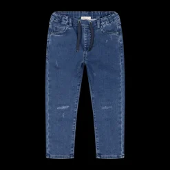 Pantalone con coulisse in felpa denim per ragazzo