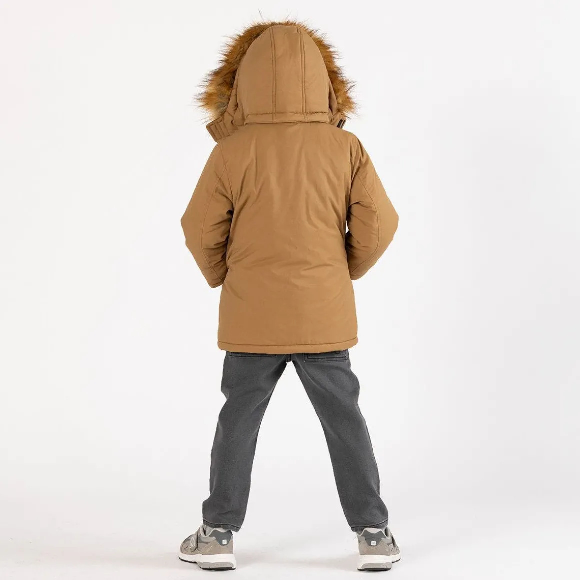 Pantalone con coulisse in felpa denim per ragazzo