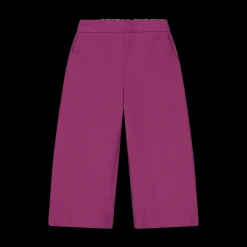 Pantalone cropped in crepe da bambina