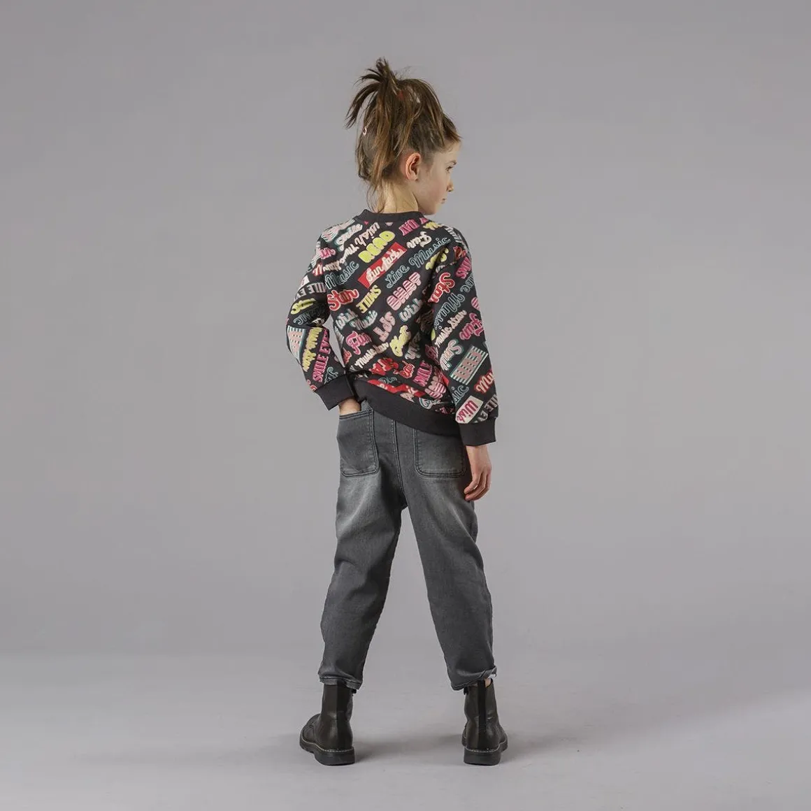 Pantalone da bambina effetto jeans