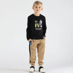 Pantalone da bambino color nocciola
