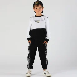Pantalone da bambino con banda laterale
